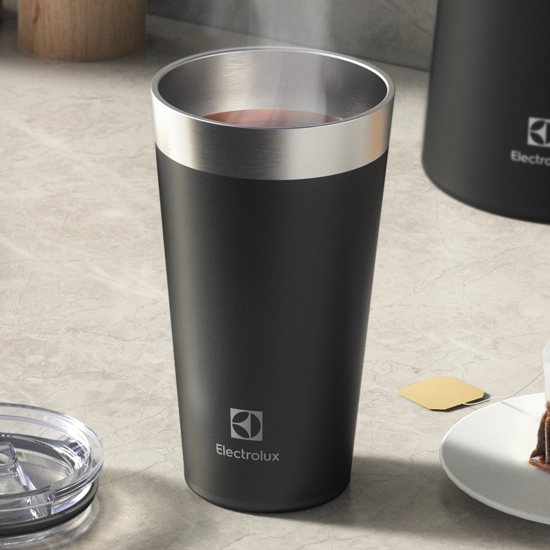 VASO TE RMICO MUG ELECTROLUX 560 ML CON TAPA SENSE NEGRO - 7
