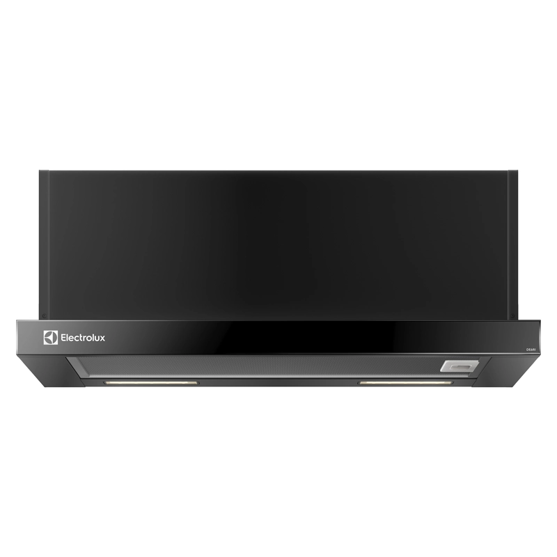 CAMPANA COCINA EXTRACTORA RETRACTIL 60CM LUZ LED DE6RI NEGRA