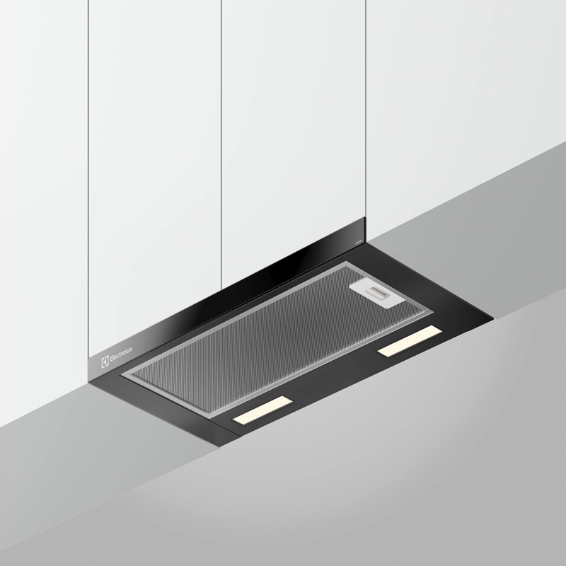 CAMPANA COCINA EXTRACTORA RETRACTIL 60CM LUZ LED DE6RI NEGRA - 9