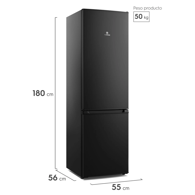 REFRIGERADOR 262L FRIO DIRECTO BOTTOM FREEZER MED270B NEGRO - 2
