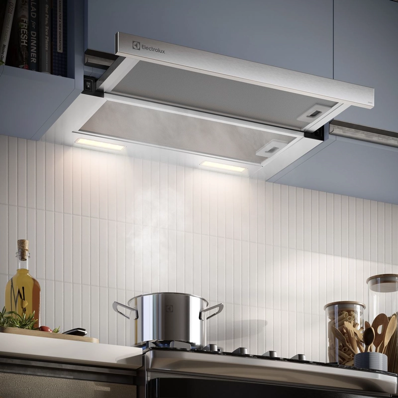 CAMPANA COCINA EXTRACTORA RETRACTIL 60CM LUZ LED DE6RS INOX - 8
