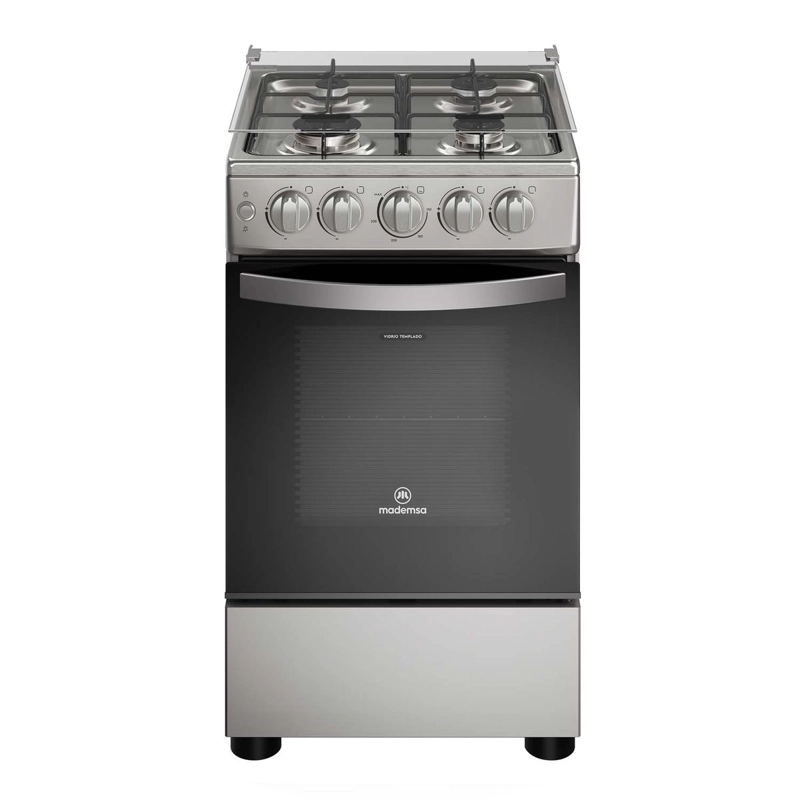 COCINA A GAS 4 PLATOS LIMPIAFACIL Y PARRILLAS ALAMBRON FM4ES