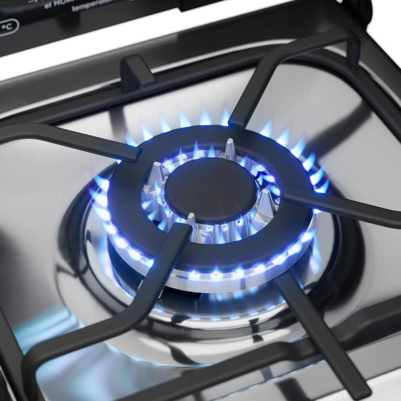 COCINA A GAS 4 PLATOS MADEMSA TRIPLE LLAMA Y GRILL M 795 T - 6