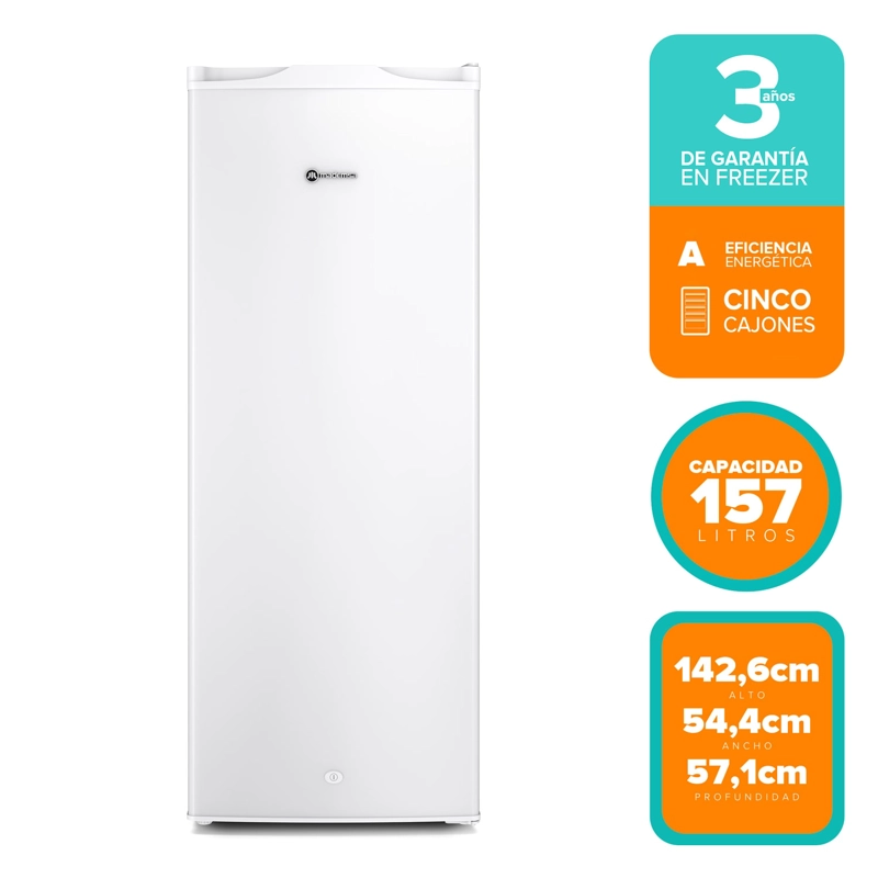 CONGELADOR FREEZER VERTICAL 157L FRIO DIRECTO MFV645B - 3