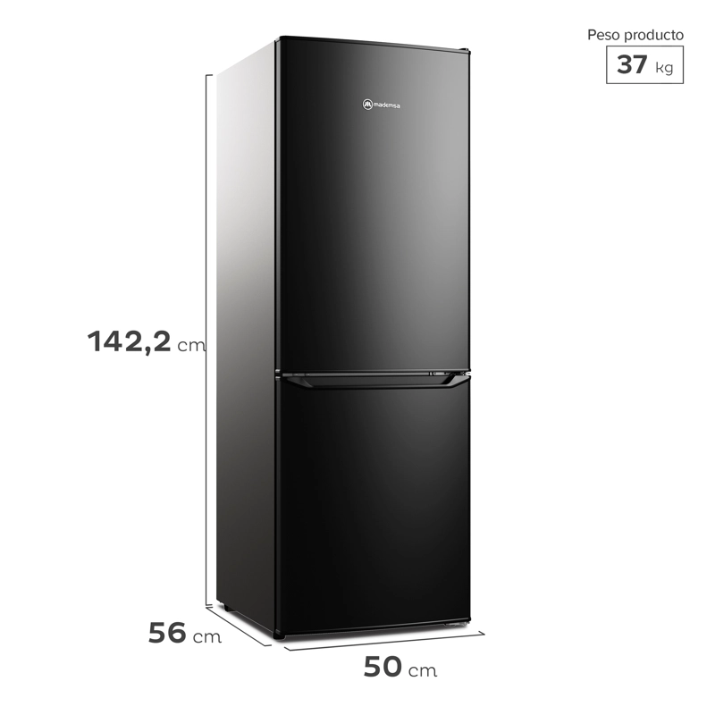REFRIGERADOR 173L FRÍO DIRECTO BOTTOM FREEZER MED165B - 2