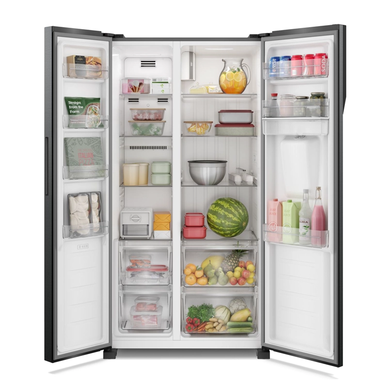 REFRIGERADOR FENSA 436L NO FROST SIDE BY SIDE SFX440B NEGRO - 5