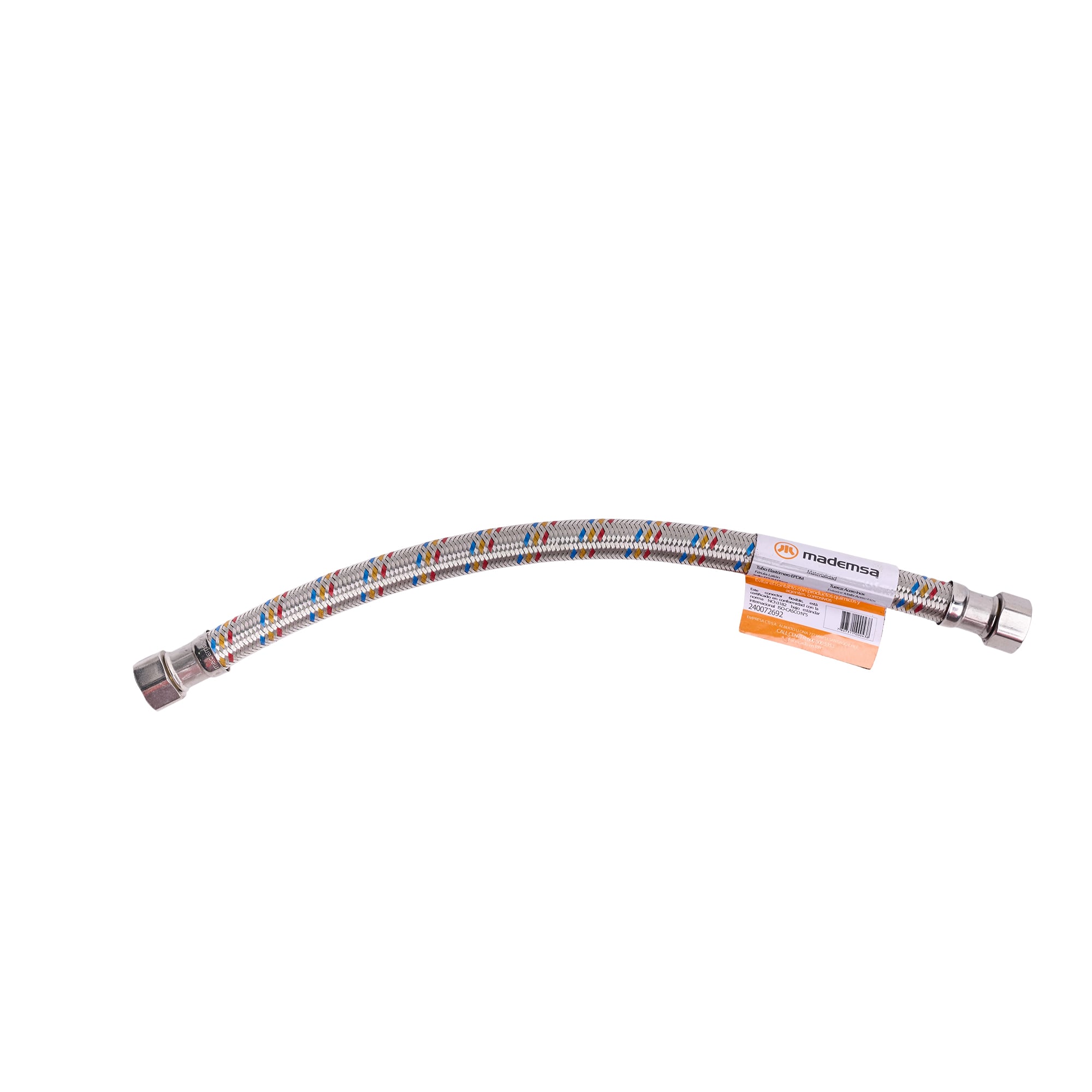 FLEXIBLE AGUA MADEMSA 40 CM HIXHI 1/2 X 1/2 D18 - 1