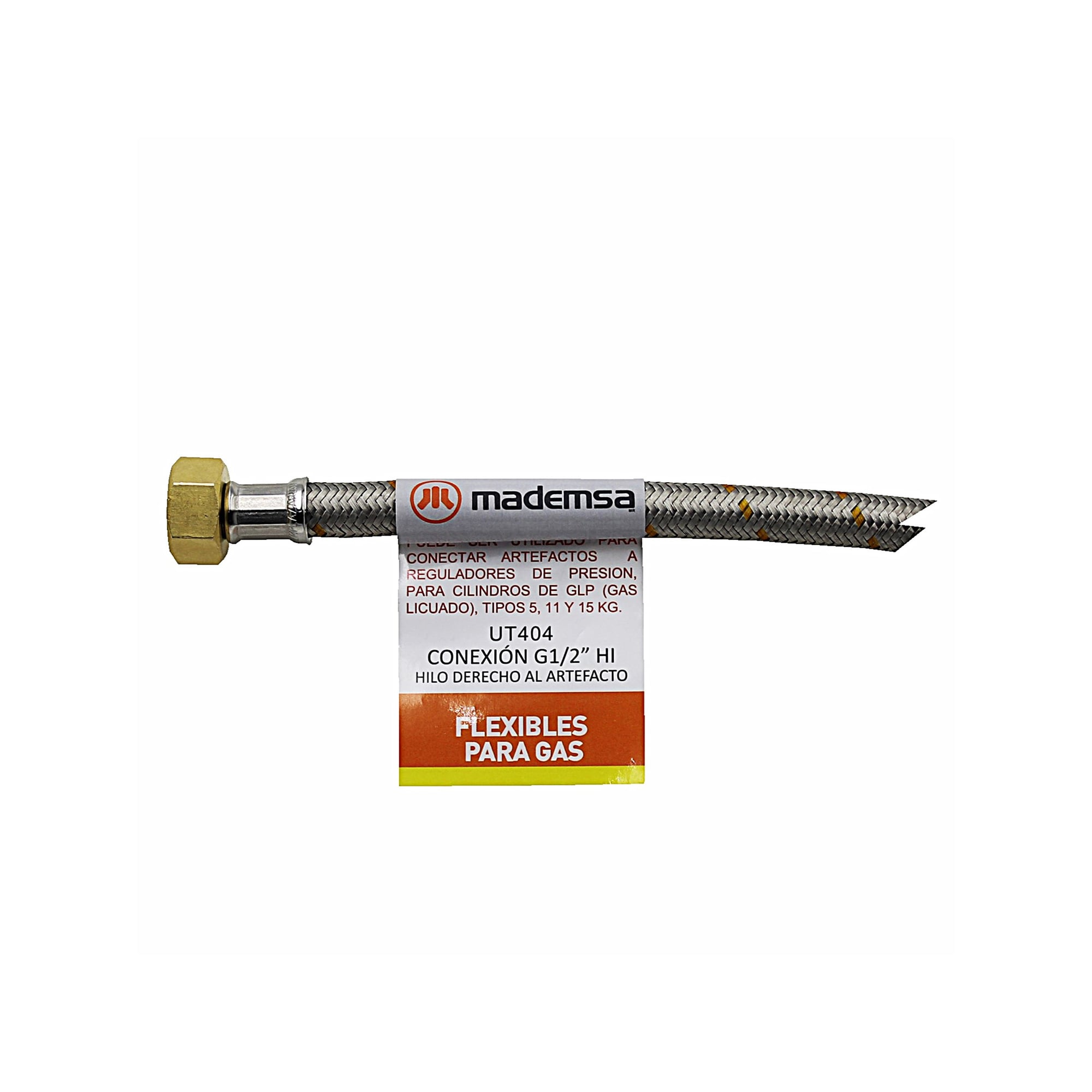 FLEXIBLE GAS MADEMSA 100 CM 3/8 X 1/2 D14 - 2