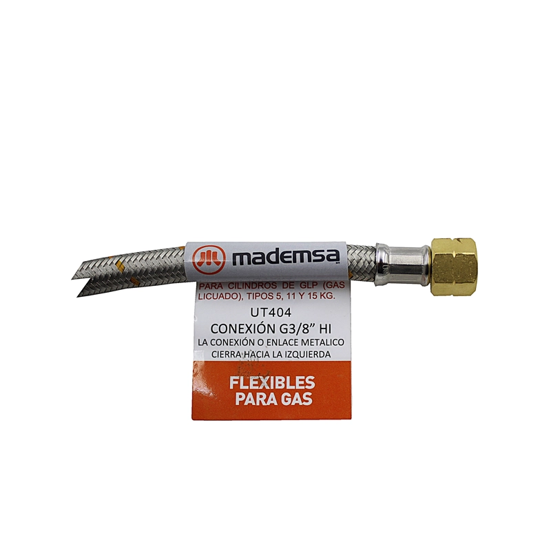 FLEXIBLE GAS MADEMSA 100 CM 3/8 X 1/2 D14 - 3
