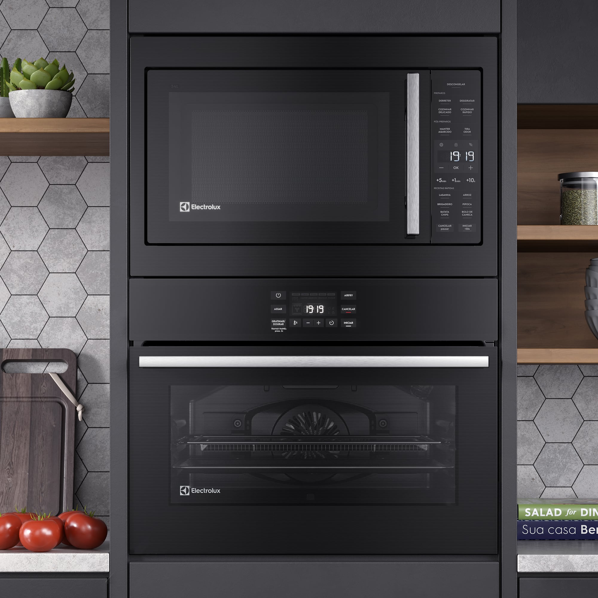 HORNO EMPOTRABLE ELE CTRICO ELECTROLUX 50L EXPERIENCE AIR FRYER, PERFECTCOOK360 Y PANEL TOUCH OE5EA - 15