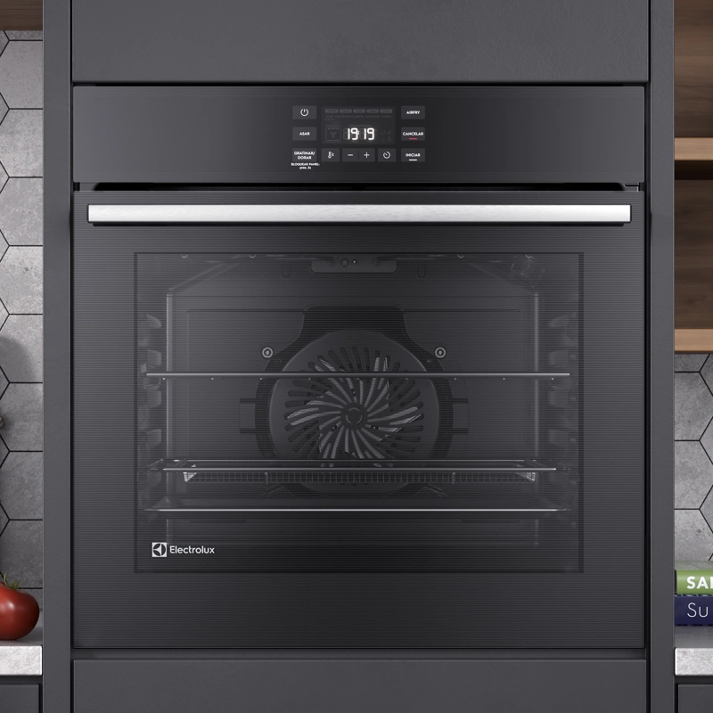 HORNO EMPOTRABLE ELE CTRICO ELECTROLUX 80L AIR FRYER, PERFECTCOOK360 Y PANEL TOUCH OE8EA - 4