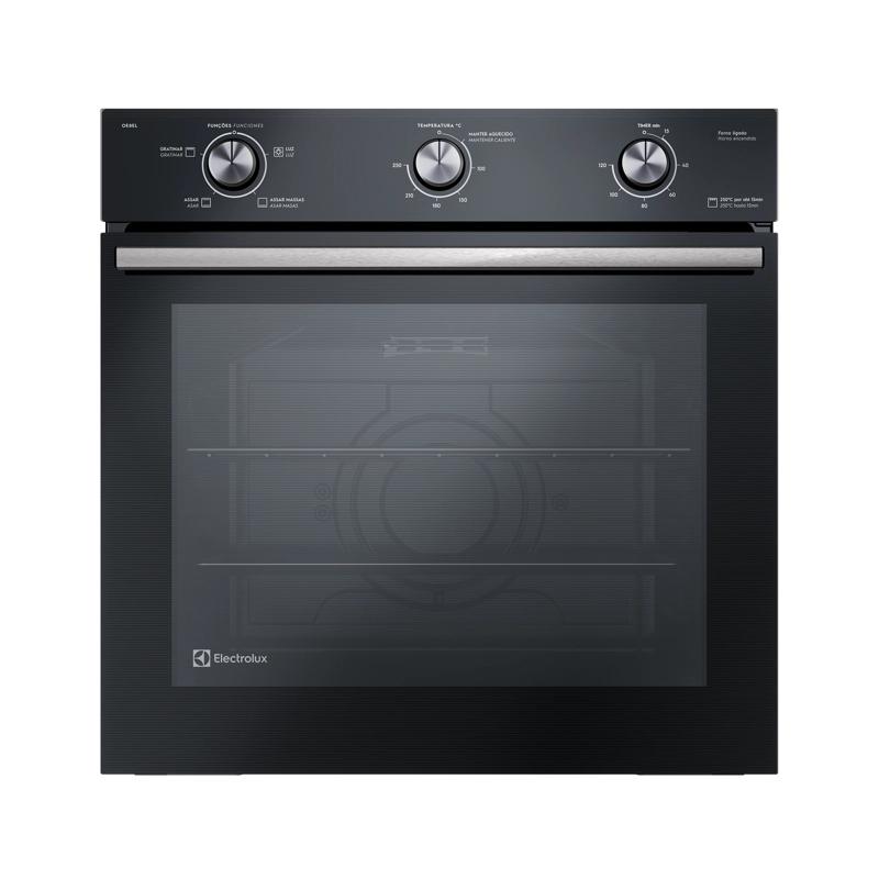HORNO EMPOTRABLE ELECTRICO ELECTROLUX 80L EFFICIENT CON PERFECTCOOK OE8EL - 1