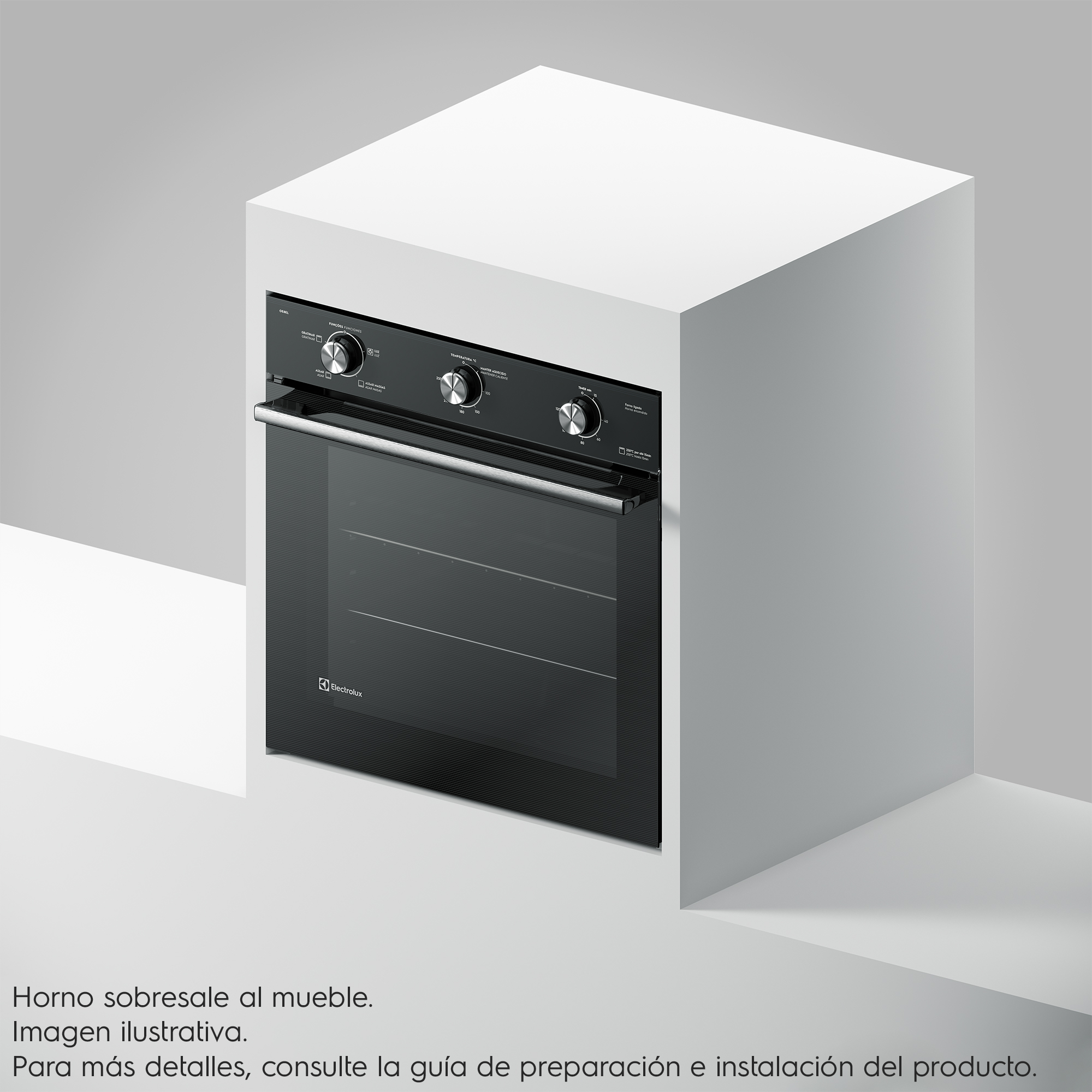 HORNO EMPOTRABLE ELECTRICO ELECTROLUX 80L EFFICIENT CON PERFECTCOOK OE8EL - 7