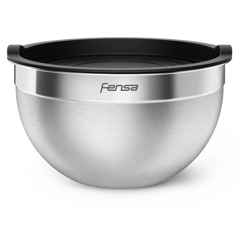 SET BOWLS ACERO INOXIDABLE MULTIUSO FENSA TAPA PLASTICO 3 UN - 7