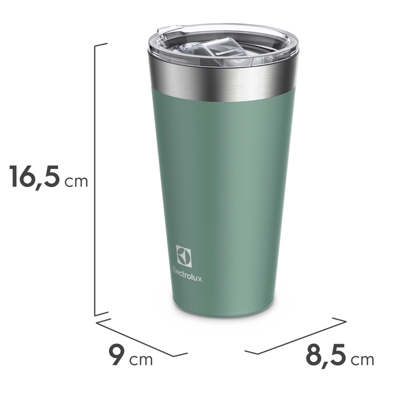 VASO TE RMICO MUG ELECTROLUX 560 ML CON TAPA SENSE VERDE - 3