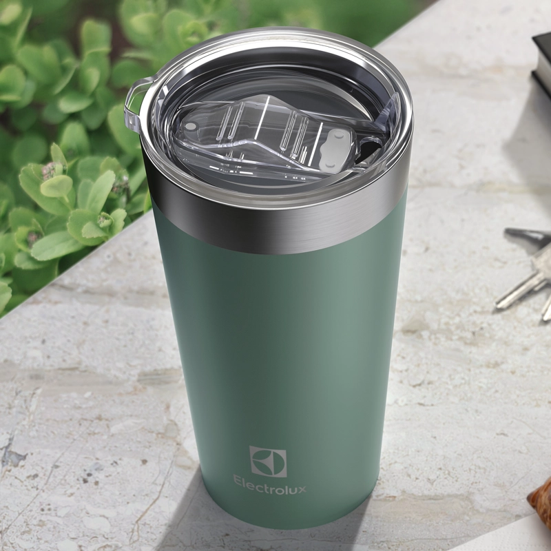 VASO TE RMICO MUG ELECTROLUX 560 ML CON TAPA SENSE VERDE - 8