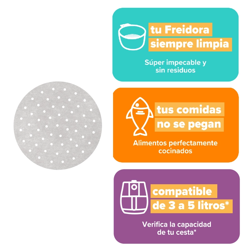 PACK PROTECTORES PAPEL FREIDORA DE AIRE MAF15/50/90 50 UN - 2