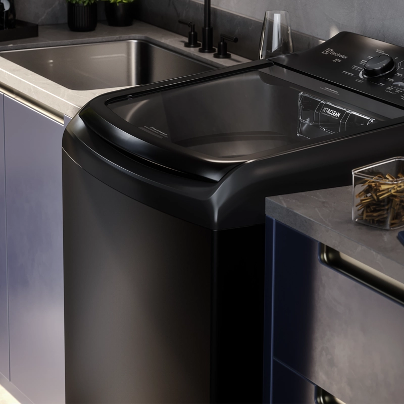 Lavadora Automática 21kg Carga Superior Expert LEB21 Negra - 15