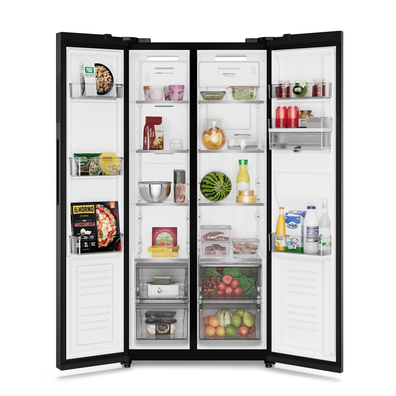 REFRIGERADOR 436L NO FROST SIDE BY SIDE INVERTER ES40WB BLACK - 5