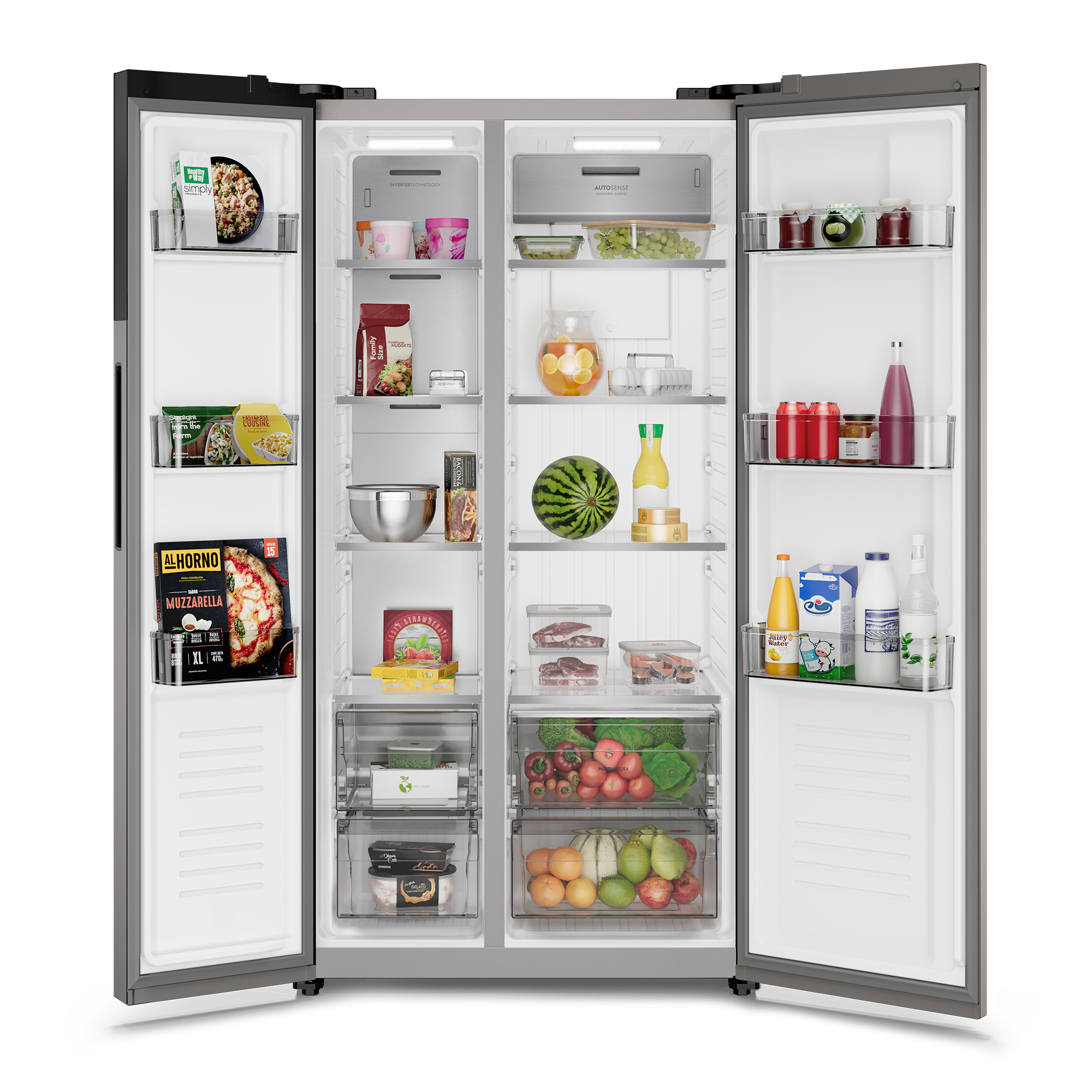 REFRIGERADOR 530L NO FROST SIDE BY SIDE INVERTER ES50S INOX - 9