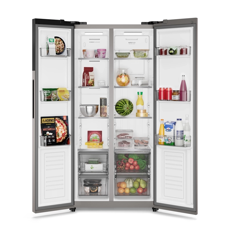 REFRIGERADOR 440L NO FROST SIDE BY SIDE INVERTER ES40S INOX - 5