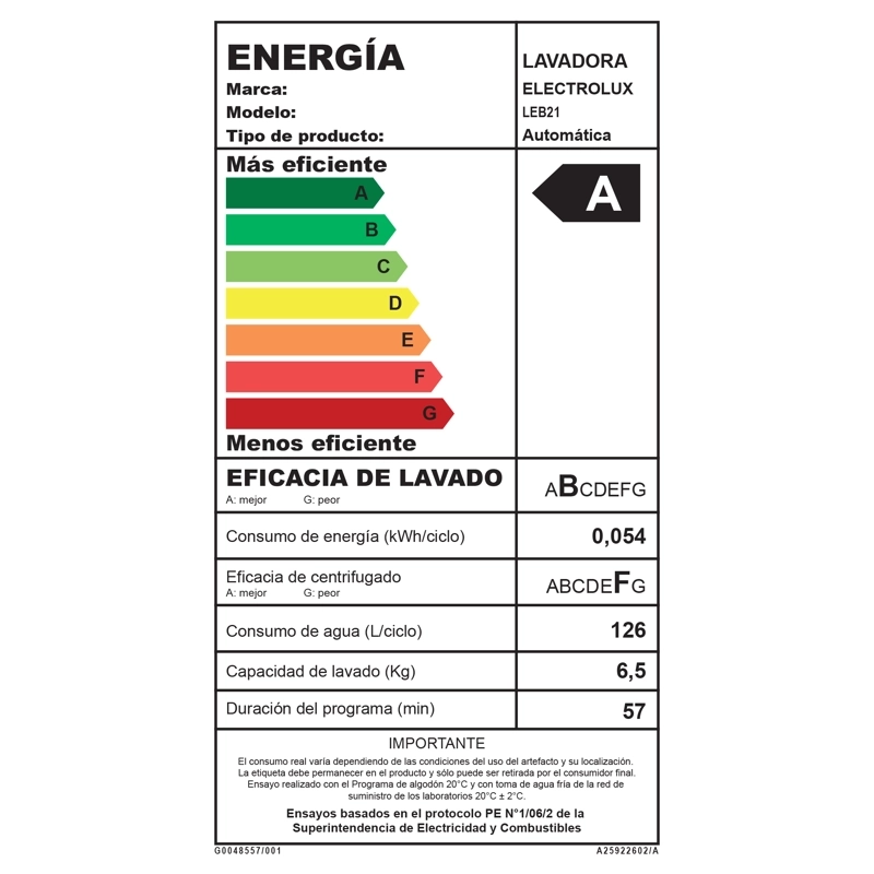 LAVADORA AUTOMATICA 21KG CARGA SUPERIOR EXPERT LEB21 NEGRA - 15