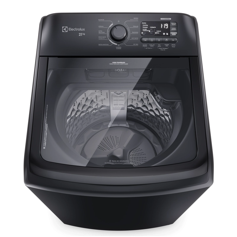 LAVADORA AUTOMATICA 21KG CARGA SUPERIOR EXPERT LEB21 NEGRA - 5