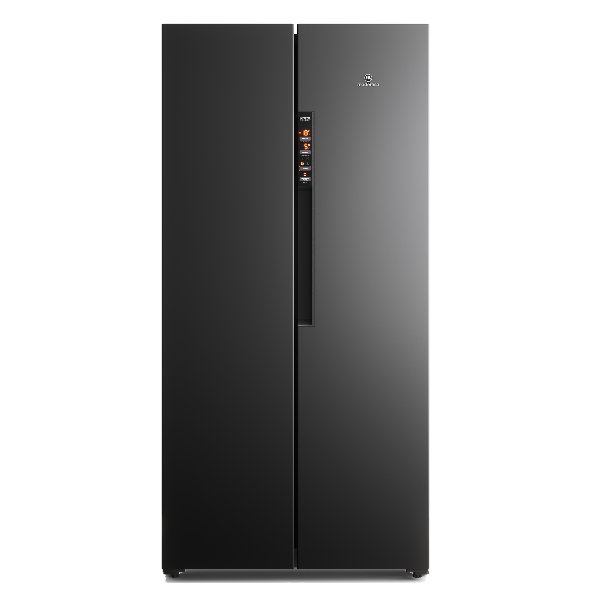 REFRIGERADOR 430L NO FROST SIDE BY SIDE INVERTER MAS430B NEGRO