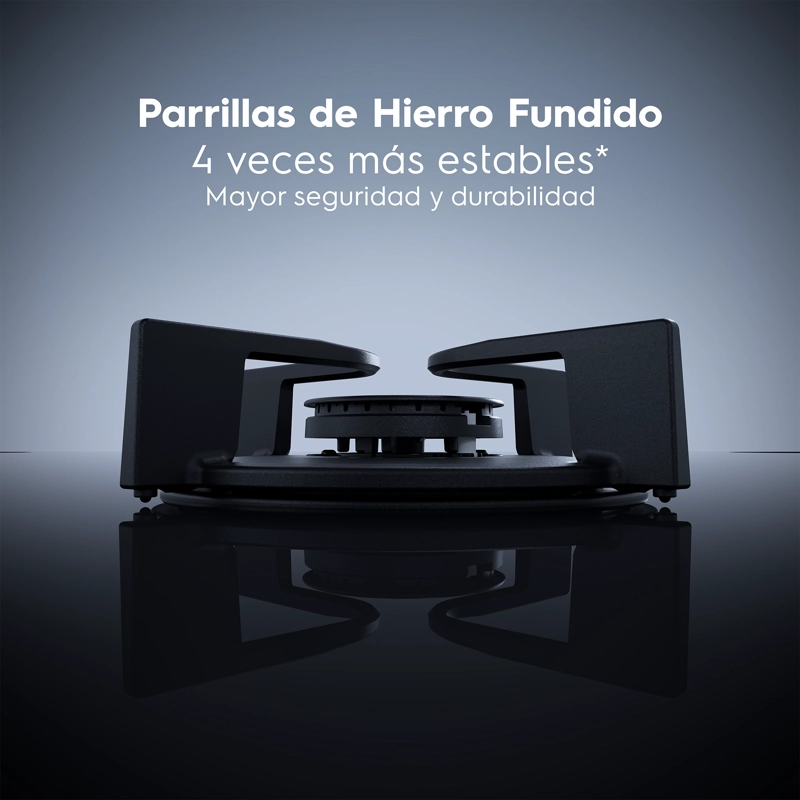 ENCIMERA A GAS 5 PLATOS HOME PRO COCCION KE5HP ESPEJADO - 12