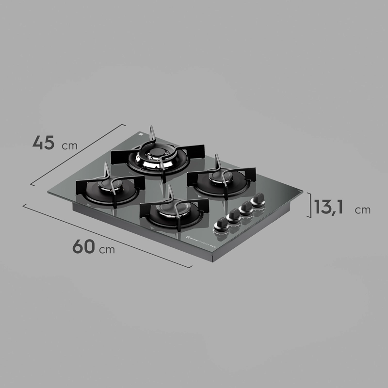 ENCIMERA A GAS 4 PLATOS HOME PRO COCCION KE4HP ESPEJADO - 7