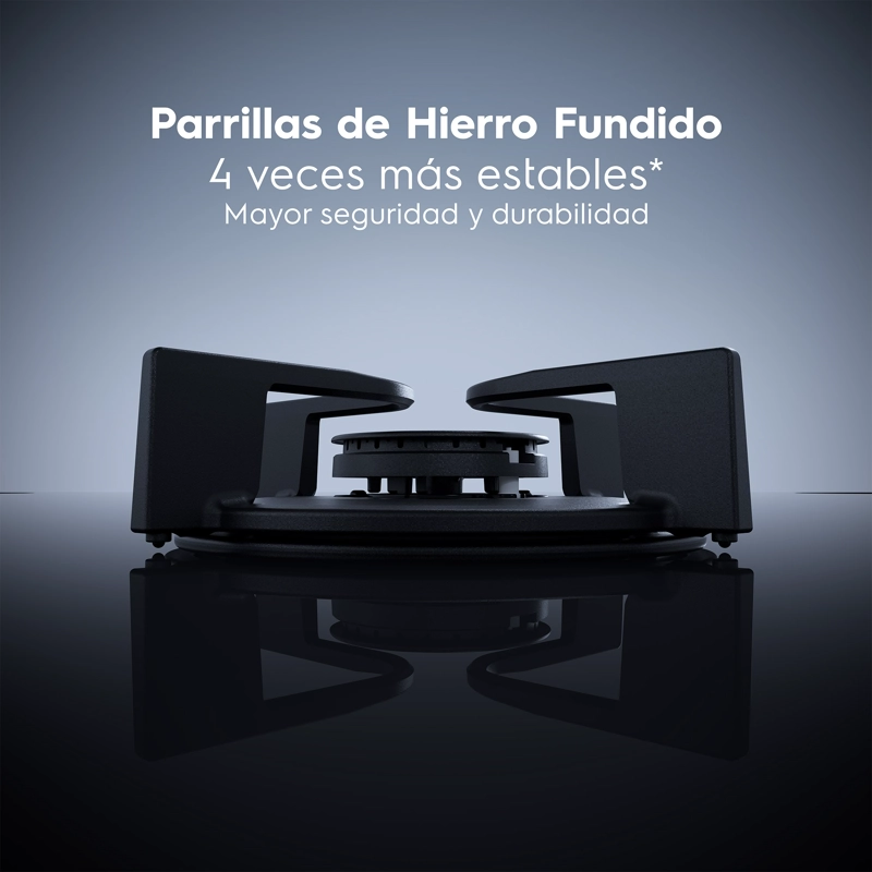 ENCIMERA A GAS 4 PLATOS HOME PRO COCCION KE4HP ESPEJADO - 12