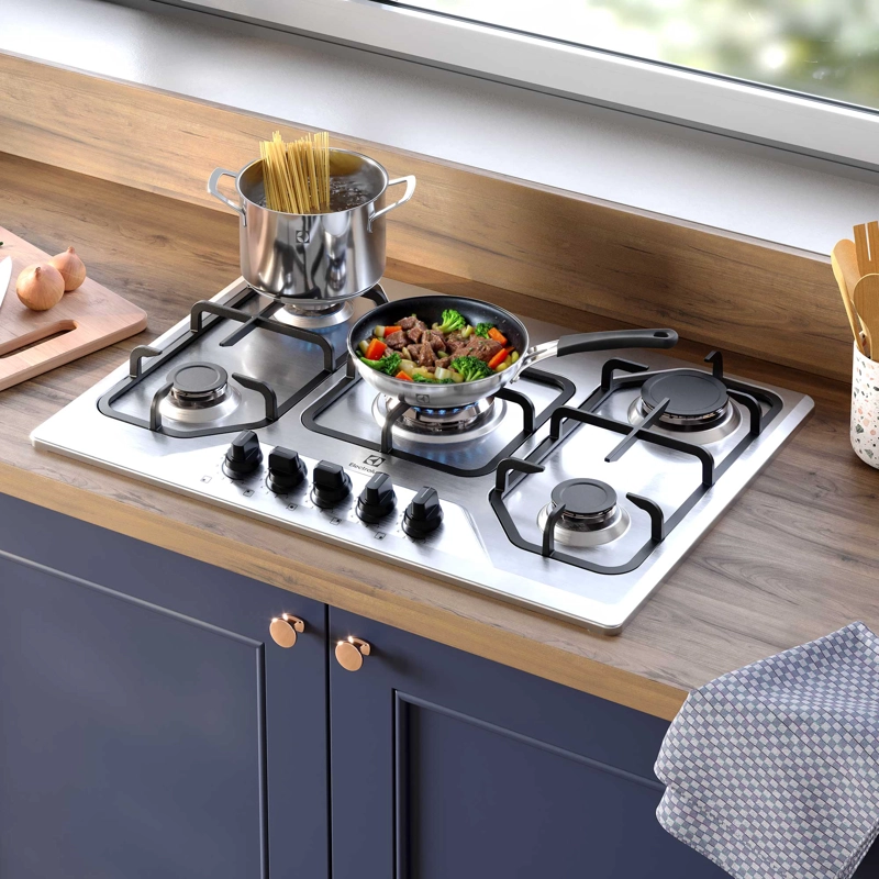 ENCIMERA A GAS 5 PLATOS EXPERIENCE MULTI LLAMA KE5XC INOX - 11