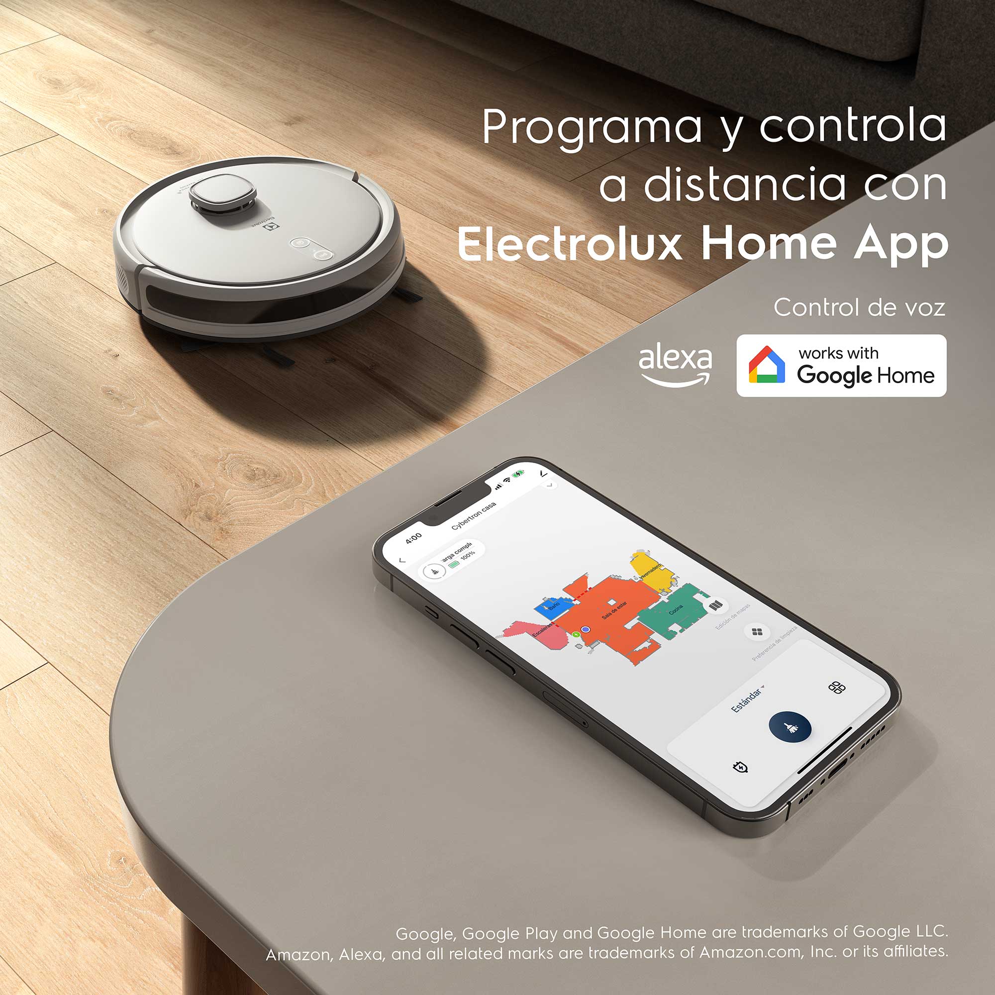 ASPIRADORA ROBOT 4 EN 1 WI-FI MAPEO INTELIGENTE ERB62 - 6