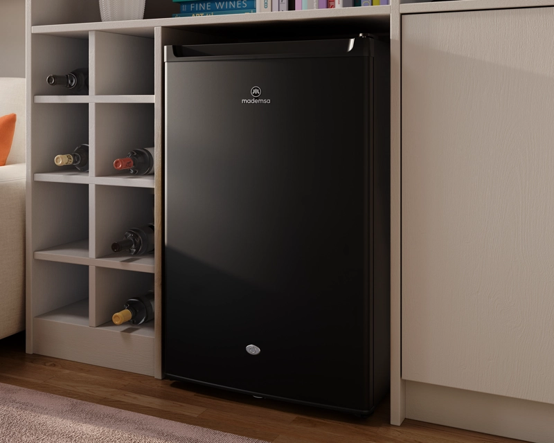 FRIGOBAR 120L FRIO DIRECTO CON LLAVE Y LUZ LED MMB120B NEGRO - 9