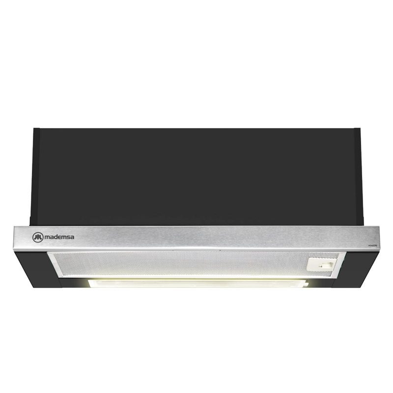 CAMPANA MADEMSA ANCHO 60 CM MX 6270 COCINA EXTRACTORA RETRACTIL EMPOTRABLE - 1