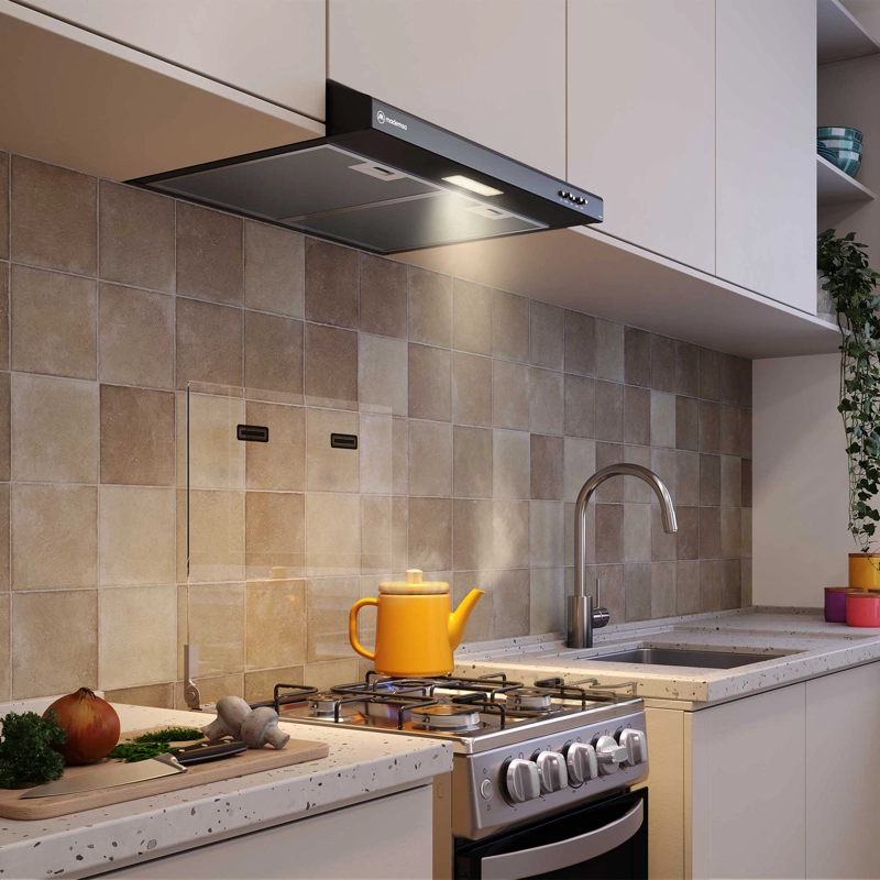 CAMPANA DE COCINA EXTRACTORA 60CM GRAN PODER SUCCION DM6SB - 6