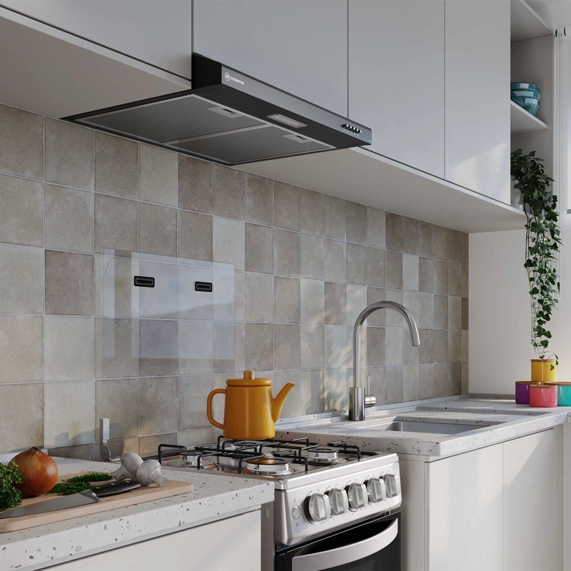 CAMPANA DE COCINA EXTRACTORA 60CM GRAN PODER SUCCION DM6SB - 7