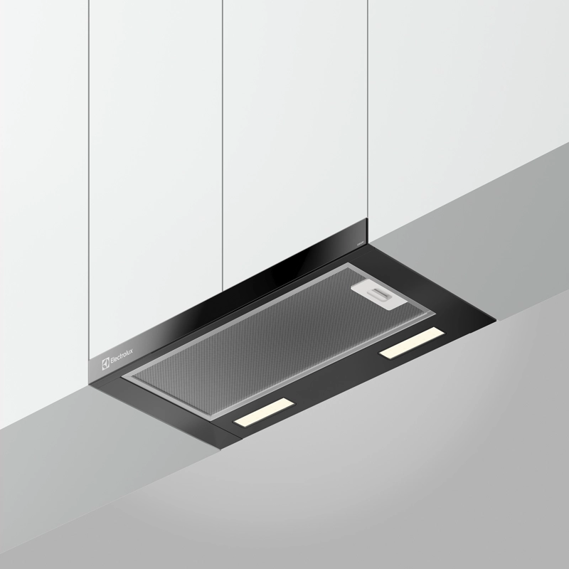 CAMPANA COCINA EXTRACTORA RETRACTIL 60CM LUZ LED DE6RI NEGRA - 9