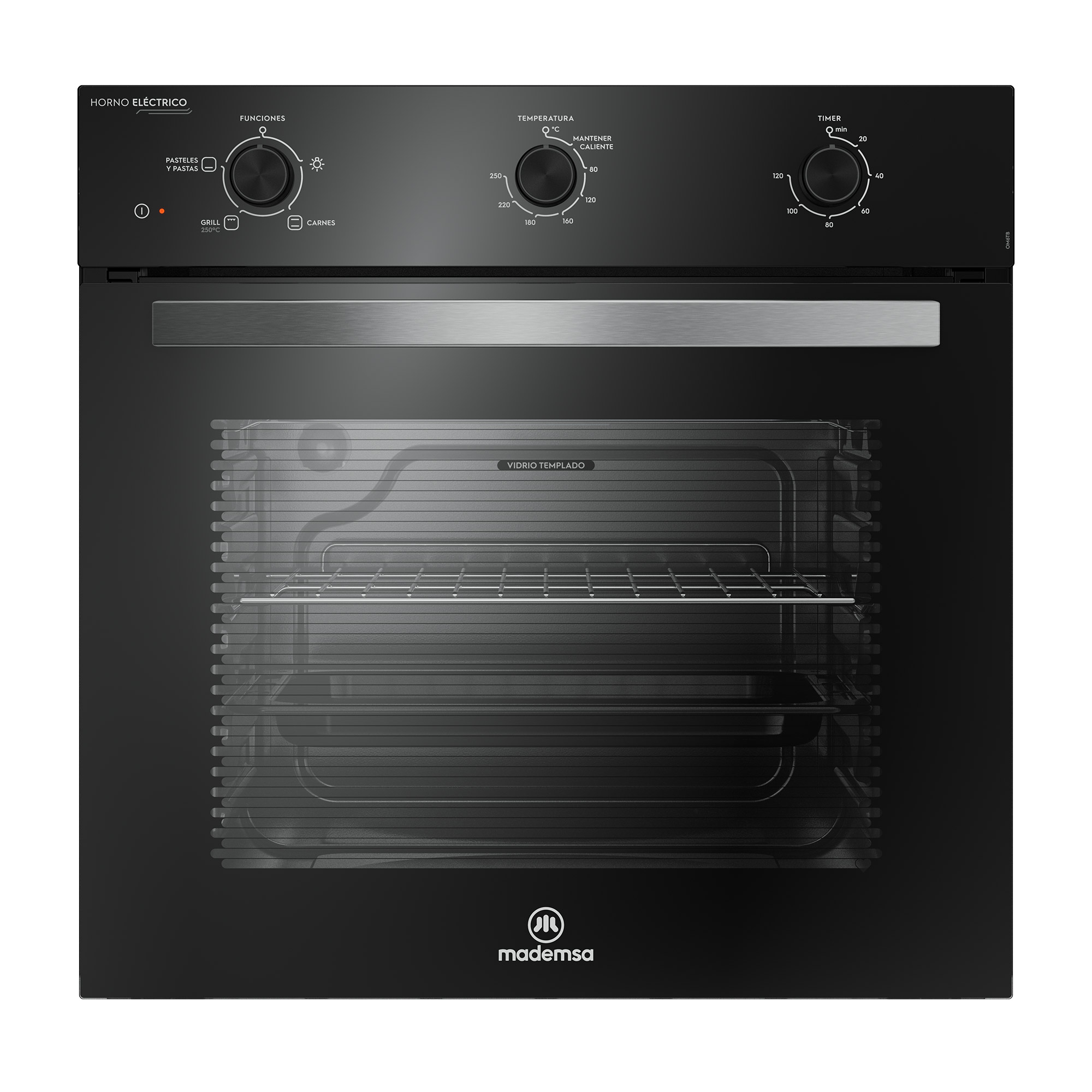 HORNO EMPOTRABLE ELE CTRICO 59L TEMPORIZADOR Y LIMPIA FACIL OM6TB