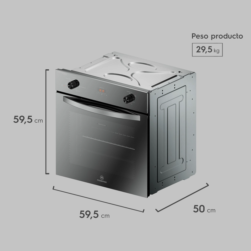 HORNO EMPOTRABLE ELE CTRICO 59L CONVECTOR Y TEMPORIZADOR OM6CX - 2