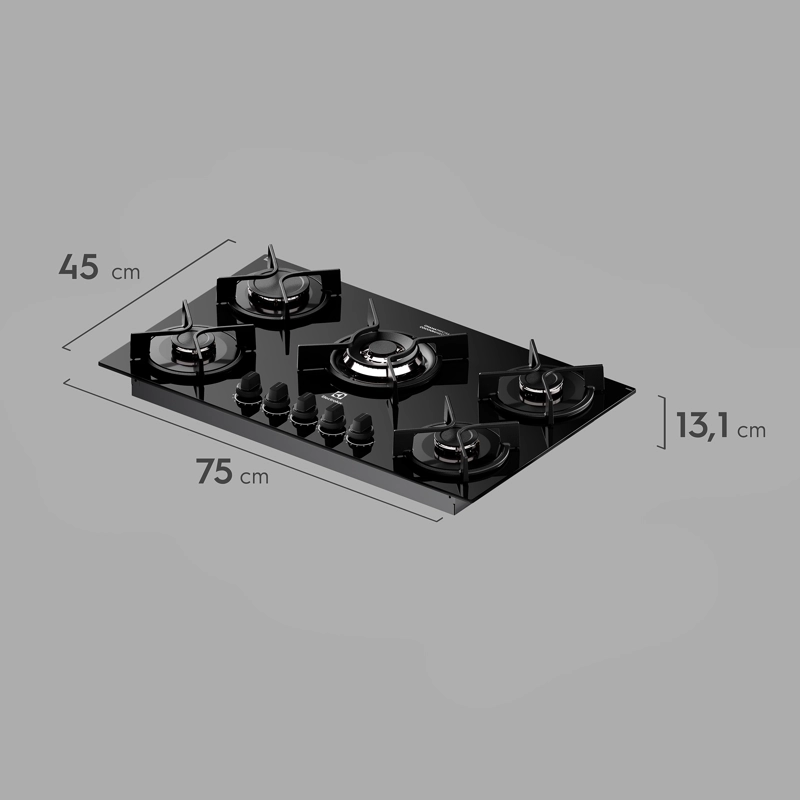 ENCIMERA A GAS 5 PLATOS EXPERIENCE MULTI LLAMA KE5GC - 2
