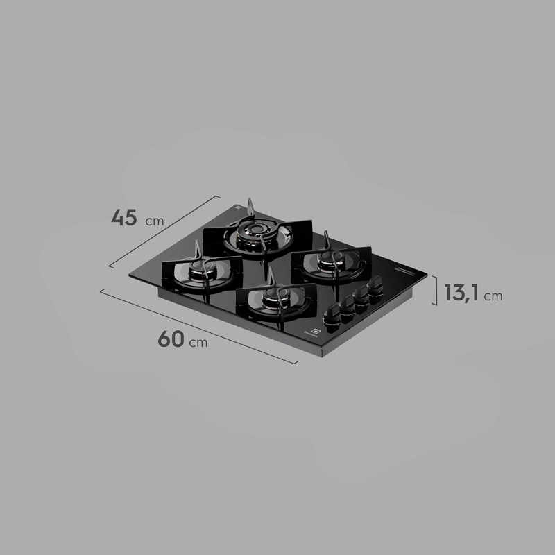ENCIMERA A GAS 4 PLATOS EXPERIENCE TRIPLE LLAMA KE4GC - 2