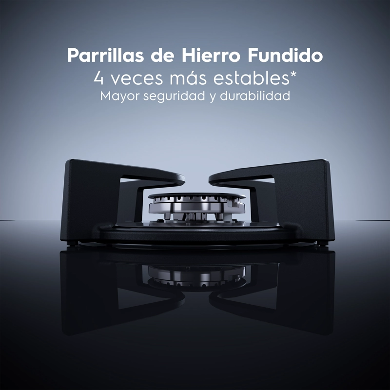 ENCIMERA A GAS 4 PLATOS EXPERIENCE TRIPLE LLAMA KE4GC - 7