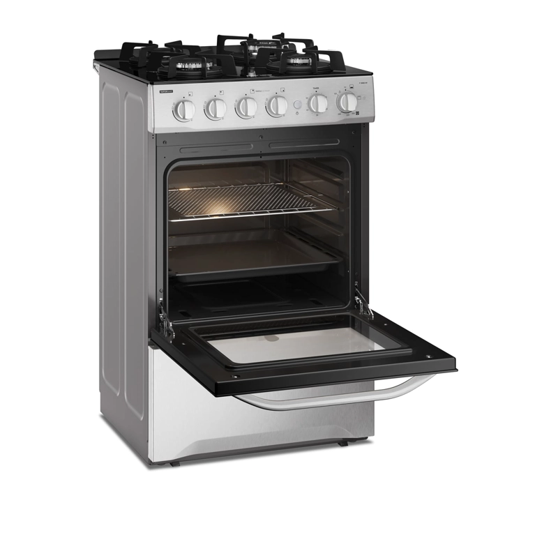 COCINA A GAS FENSA F 3000 RT 4 PLATOS CUBIERTA VIDRIO INOX - 4