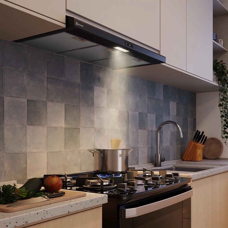 CAMPANA DE COCINA EXTRACTORA 90CM ALTO PODER SUCCION DE9TB - 7