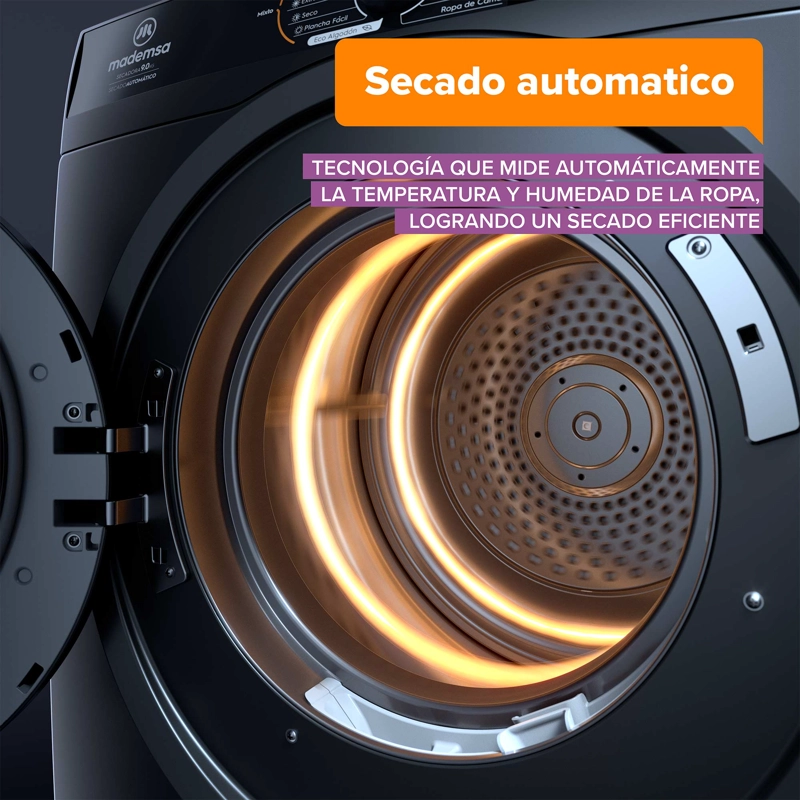 SECADORA DE ROPA 9KG CARGA FRONTAL SECADO AUTOMATICO 9D SZG - 6