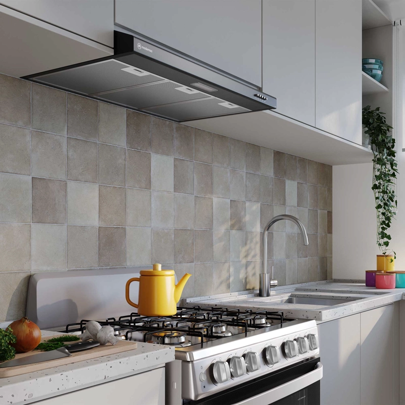 CAMPANA DE COCINA EXTRACTORA 80CM GRAN PODER SUCCION DM8SB - 8
