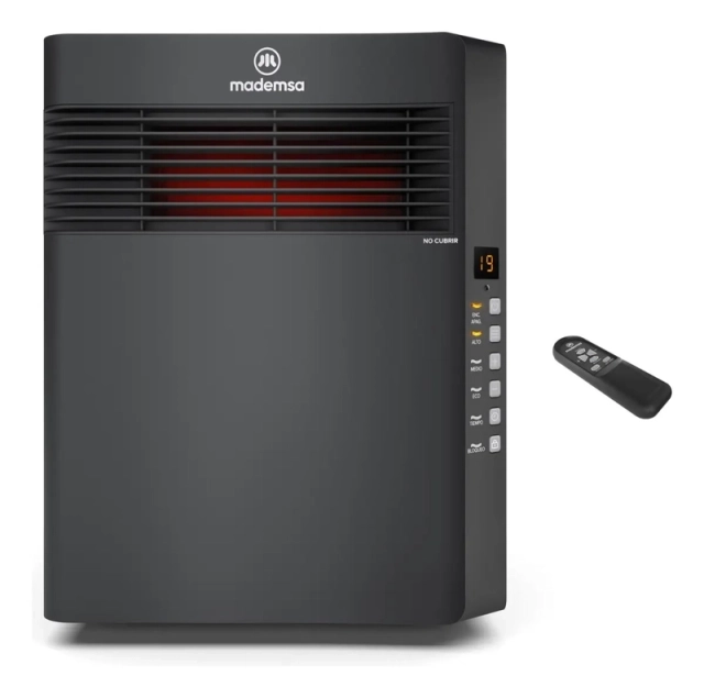 ESTUFA ELE CTRICA MADEMSA INFRARROJA 1500W DIGITAL ECO INF10 - 1