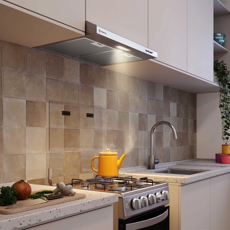CAMPANA DE COCINA EXTRACTORA 60CM GRAN PODER SUCCION DM6SS - 6