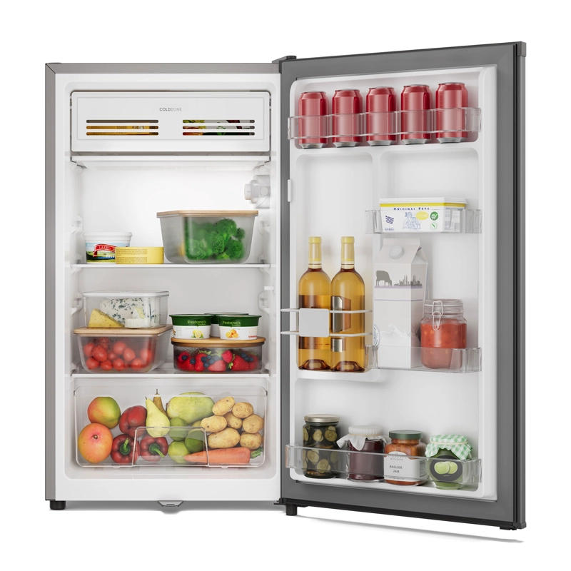 FRIGOBAR 90L FRIO DIRECTO CON LLAVE Y LUZ LED MMB90S SILVER - 7